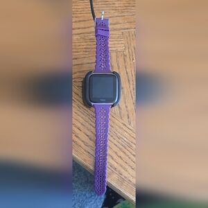 Fitbit Smartwatch with Purple Strap